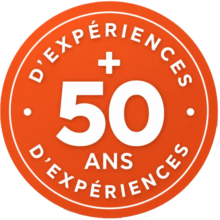 + 50 ans d'expériences